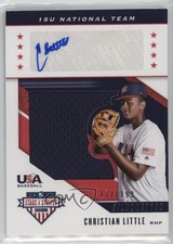 2019 Panini USA Baseball Stars & Stripes Jerseys /199 Christian Little Auto s3g