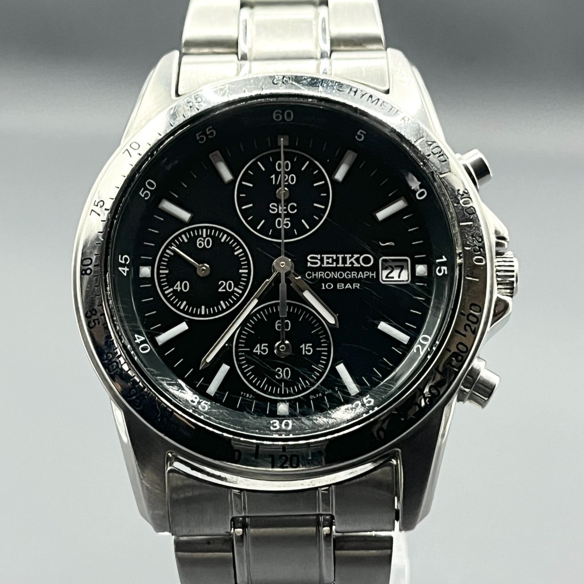 【美品】SEIKO CHRONOGRAPH ／ 品番 7T92 0DJ0 SEIKO Chronograph 7T92-0DW0 Men's Quartz Watch Chronograph