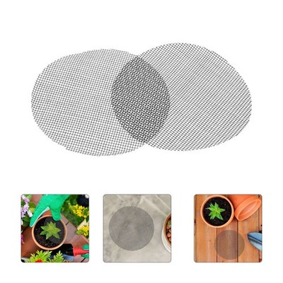  50pcs Flower Pot Hole Mesh Pads 10 cm Round Bonsai Pots Bottom Grid Mat Planter
