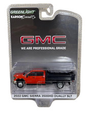 Greenlight Karson 2022 GMC Sierra 3500HD Dually SLT Dump Bed Red 1/64 51563-B