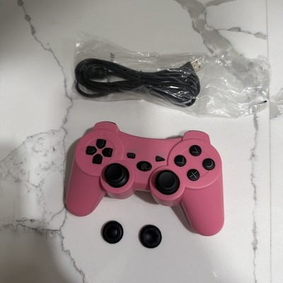 Ps3 Controller With Cool Custom Bubble Gum PINK Design