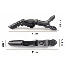 5pcs Plastic Hair Clip Hairdressing Clamps Claw Section Alligator Clips Barber