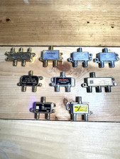Lot of 9 Coax Splitters &ndash; RadioShack / Archer / Antronix / Gemini / PDI