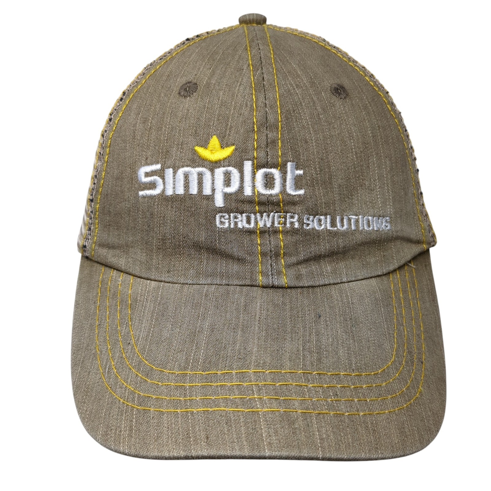 Simplot Grower Solutions Trucker Cap Beige One Si… - image 1