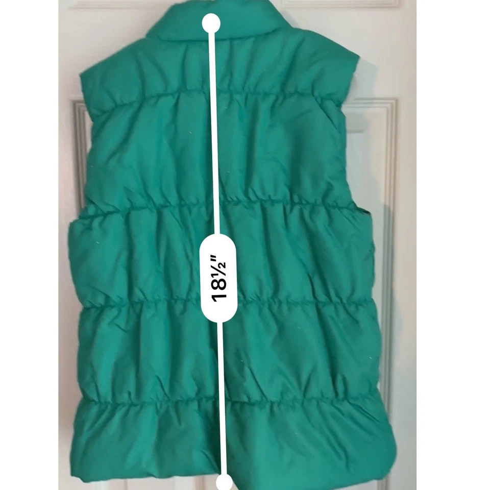 Жилет пуховик для девочек Energie размер L (10) бирюзовый зеленый и розовый блестящий жилет ЧИТАЙТЕ - Изображение 3 из 4