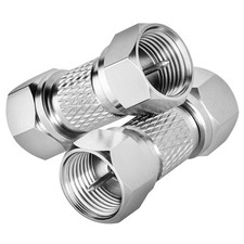 Male to Male Coax Connector, 2 Pack 75Ohm F Type RG6 Coaxial Coupler Extension A