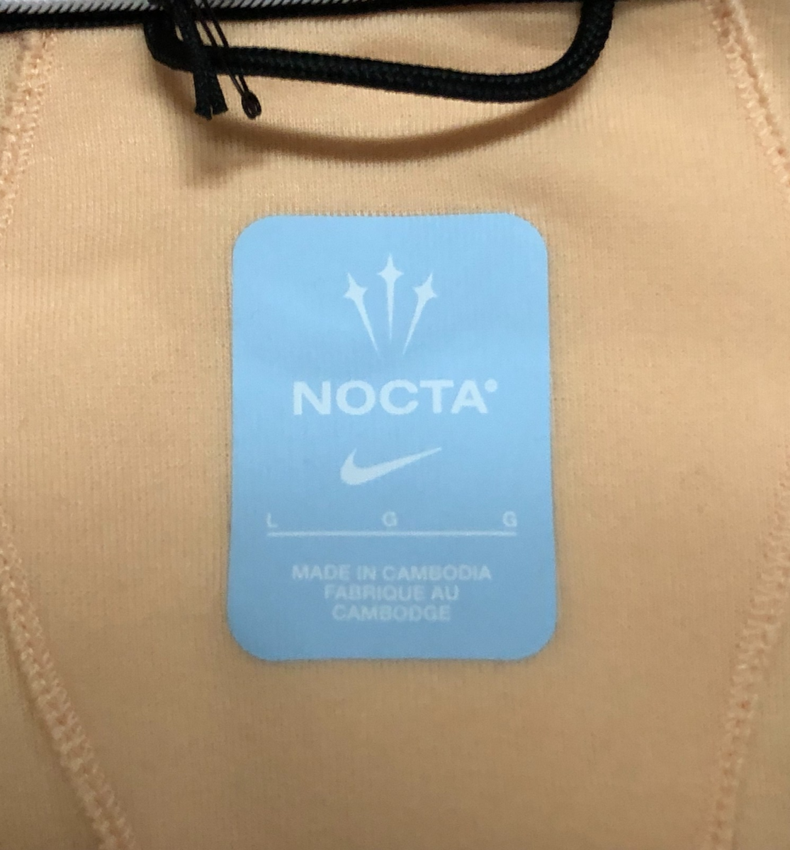Nike X NOCTA Tech Fleece Hoodie Ice Peach FD8453-801 Size Large | eBay