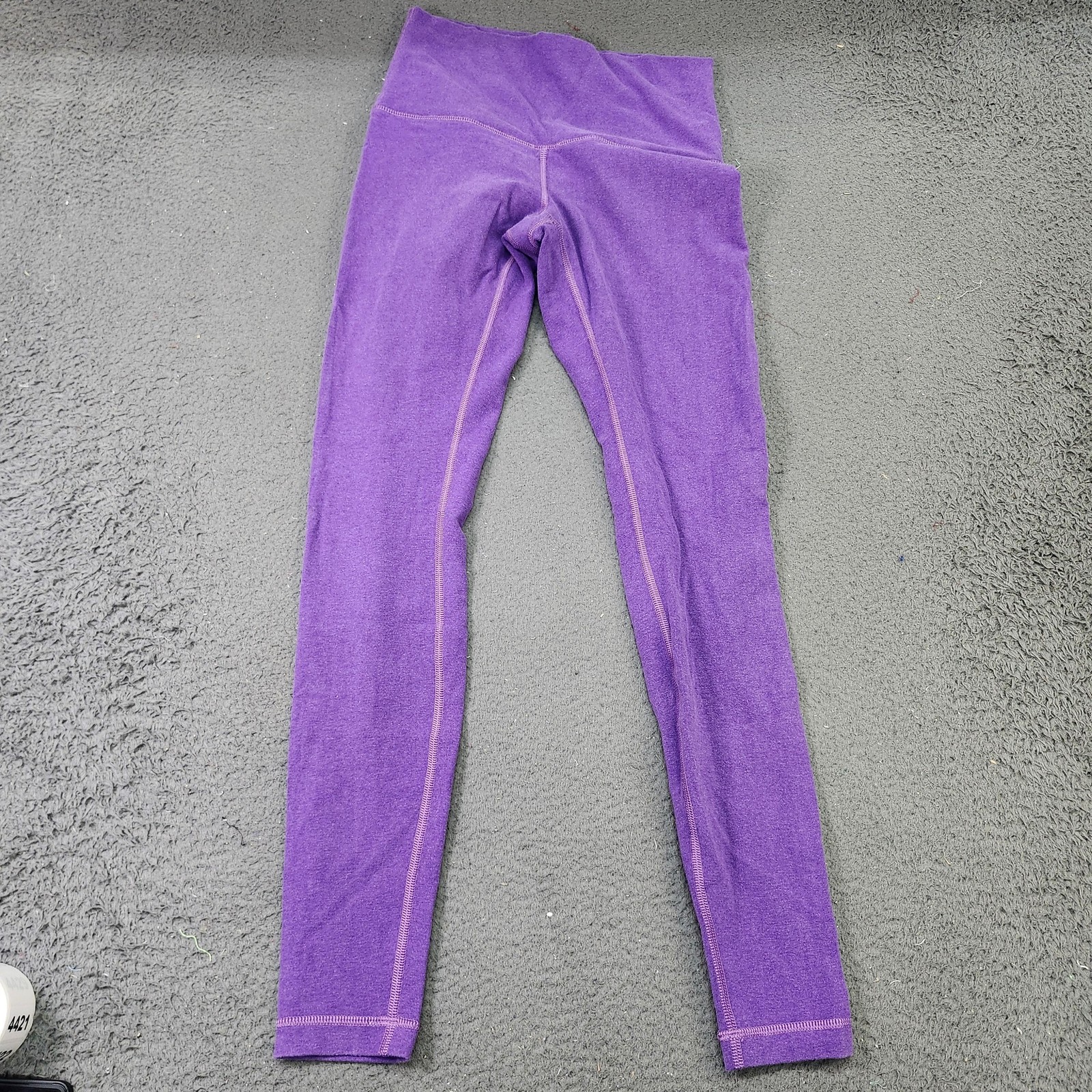 Lululemon Leggings Womens 8 Purple High Rise Ankle Knit Yoga Workout Athletic