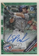 2019 Bowman Green Shimmer Refractor 85/99 Chad Spanberger #CPA-CS Auto 2ct