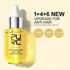 Anti Hair Loss Serum PURC Ginger Scalp Oil Fast Regrowth Thicker Hair Care