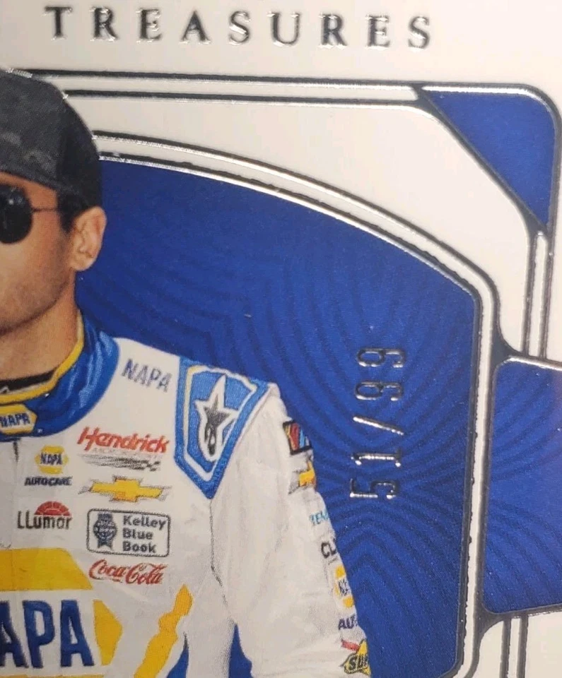 2023 Natoonal Treasures Racing - CHASE ELLIOTT - Race Used SHEET METAL /75 - image 2 of 3