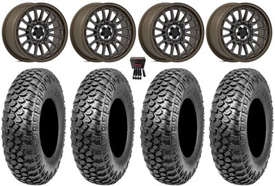 Valor V14 15'' Wheels Root Beer 32'' RAZR XT Tires Can-Am Renegade Outlander