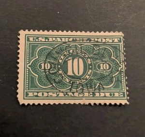 USA Scott  JQ4 Parcel Post Postage Due 10 Cent Used - Light Cancel - Lot JPP32
