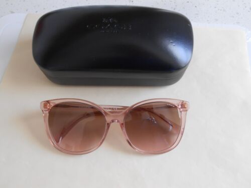 Coach Women's Transparent Pink Sunglasses HC8271U-566811-57 Fashion 57mm