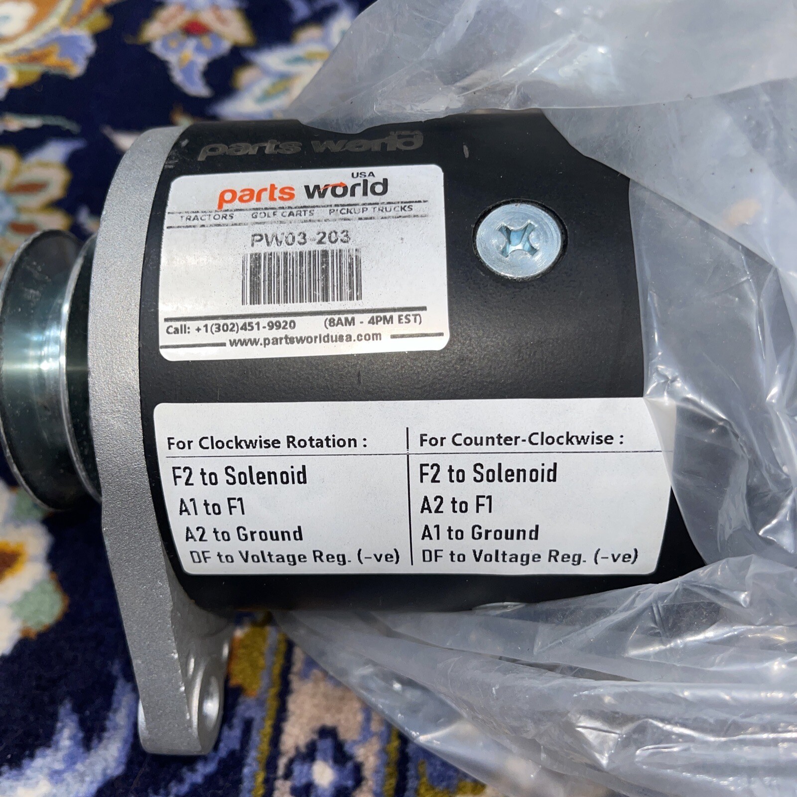 Starter Generator for EZ GO Golf Cart Parts World PW03203 eBay