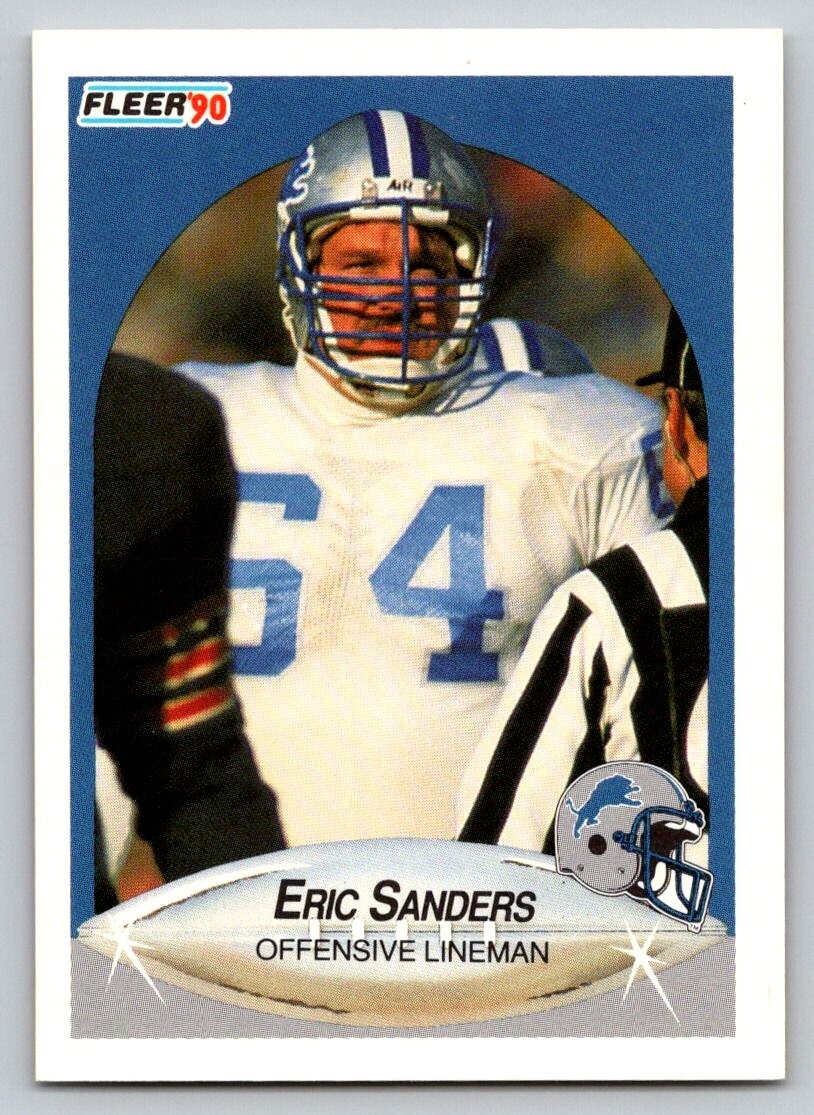 1990 Fleer - #285 Eric Sanders (RC)