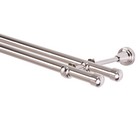 Gardinenstange 19mm einläufig zweiläufig Edelstahl Wandmontage Gold Silber Matt