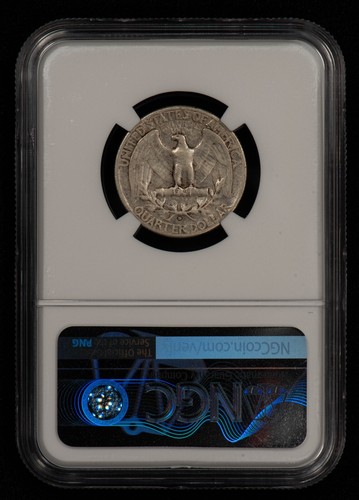 1942-D DDR 25c Silver Washington Quarter - FS-801 Double Die - NGC VF 25 - X5821 - Picture 3 of 10