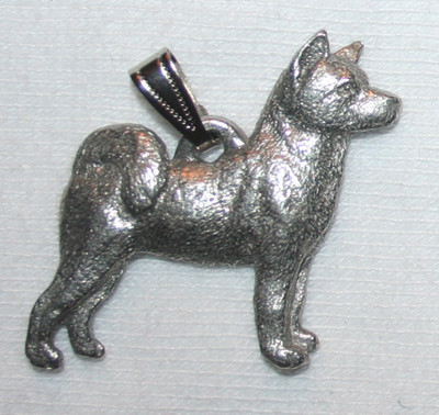 Akita Dog Harris Fine Pewter Pendant USA Made