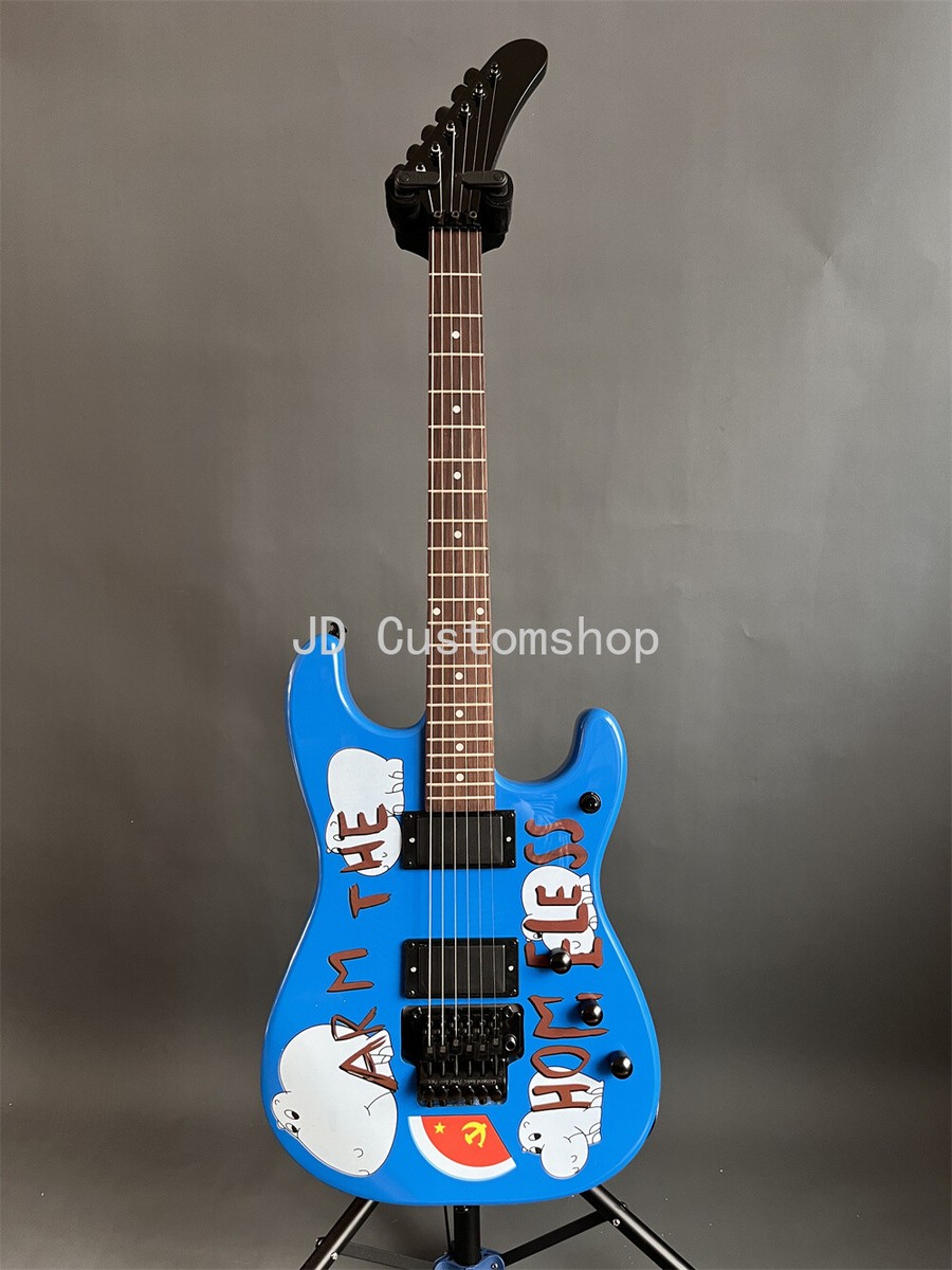 Arm The Homeless Tom Morello Blue Electric Guitar ST Black