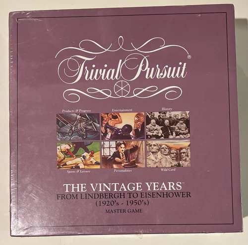 Trivial Pursuit The Vintage Years 1920-50 Parker Brothers Master Game SEALED NEW