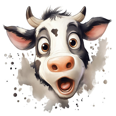 XXL18X18 car sticker funny cow sticker weatherproof vinyl sticker
