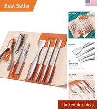 Pedicure Knife Set Professional Ingrown Toenail Clippers Foot Care Tools Stai...