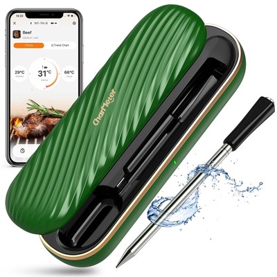 Wireless Meat Thermometer, 500FT Remote Bluetooth Grill Thermometer with an S...