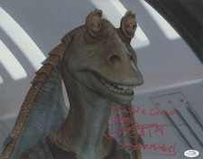 Ahmed Best "Star Wars" AUTOGRAPH Signed 'Jar Jar Binks' 11x14 Photo F ACOA