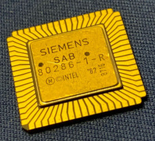 SAB80286-1-R Siemens Vintage 1985 PLCC CPU Gold New 80286-1 COLLECTIBLE QTY-1