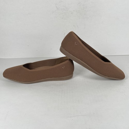 Scarpe ballerine Vivaia Margot Walker da donna taglia 38 US 7,5 marroni punta quadrata - Foto 7 di 10