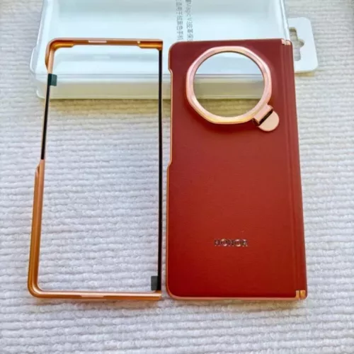 Nuevo Original Lujo Cuero PU Estuche Trasero y Cubierta de Marco Lateral para HONOR Magic V3 - Imagen 12 de 21