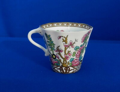 Coalport Indian Tree Multi-color Tea Cup Far East Modern Brown Mark England