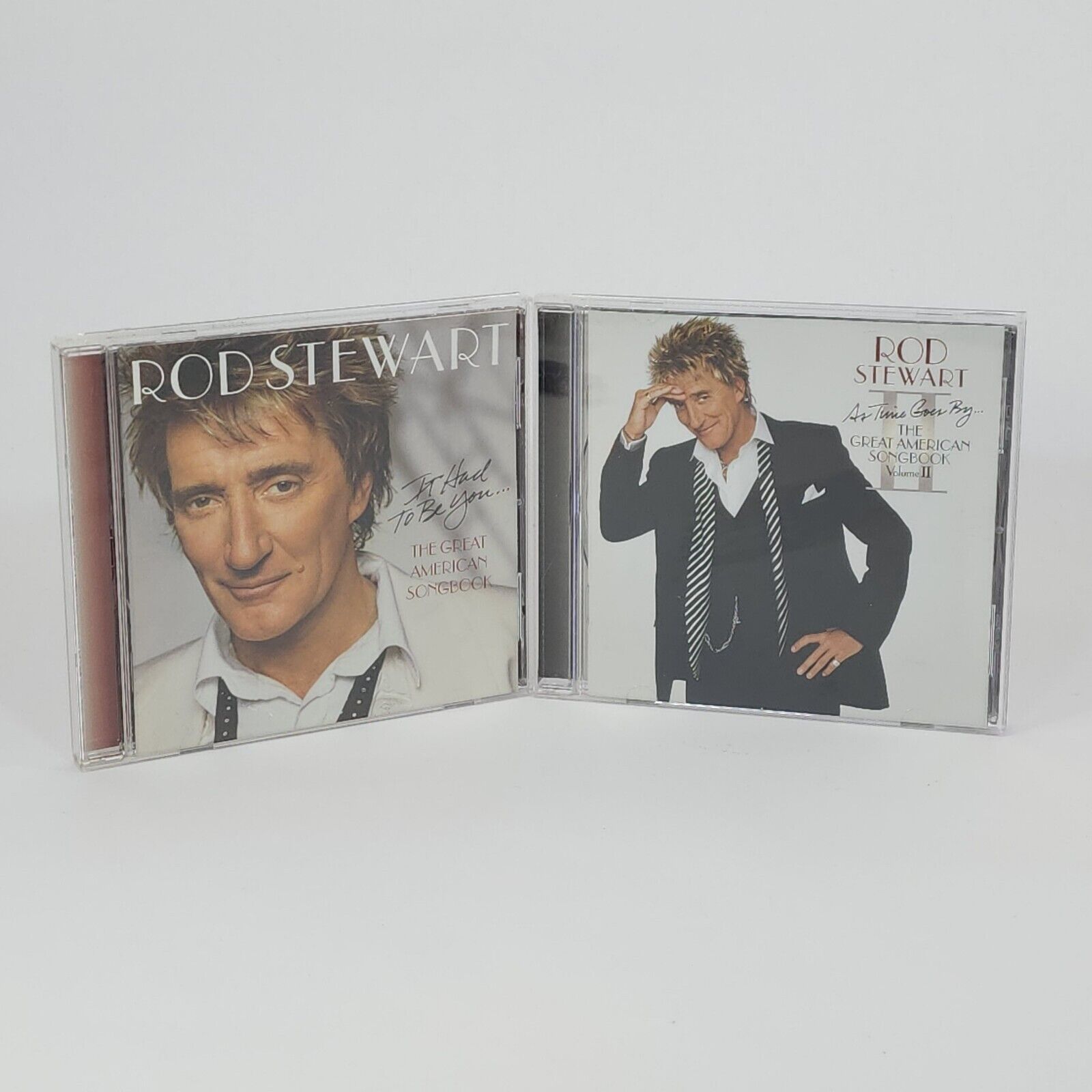 Rod Stewart Lot of 2 CDs CD's Great American Songbook Volumes I & II Great Used