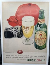 1948 Vintage Advertising - Carling's Red Cap Ale