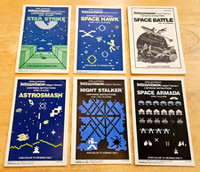 Intellivision - Star Strike Space Hawk Astro Armada Stalker ALL 6 Manuals 