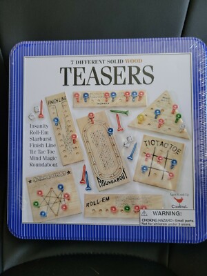 Vintage Teasers 7 Different Solid Wood Brain Busters  2004 - Sealed