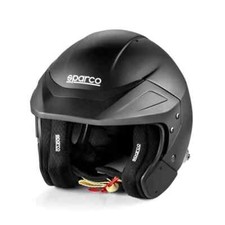 Open Face Sparco Flux RJ Helmet FIA Approved black - size M/L
