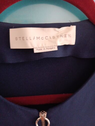 Stella McCartney Navy Blue Arlesa Zip Top Tunic Blouse UK 8 Eur 36 - Picture 4 of 8