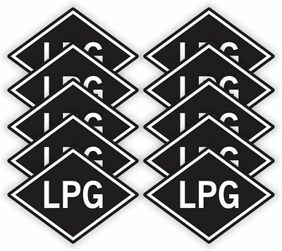 Propane Butane Label LPG Conversion Sticker Label - Adhesive Propane ...