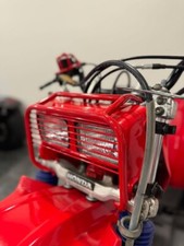 Honda ATC 350x Headlight Guard RED With Cross Guards