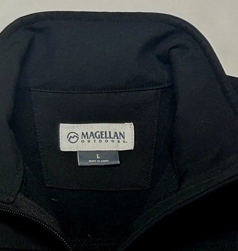 Magellan Jacke Herren klein schwarz Softshell Full Zip Taschen Outdoor Performance - Bild 2 von 7