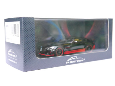 Mercedes AMG GT R 2017 glossy black w. red stripe, Almost Real in