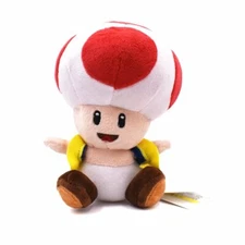 Super Mario Bros Red Toad Mushroom Soft Plush Toys 7" Stuffed Doll Kids Gifts