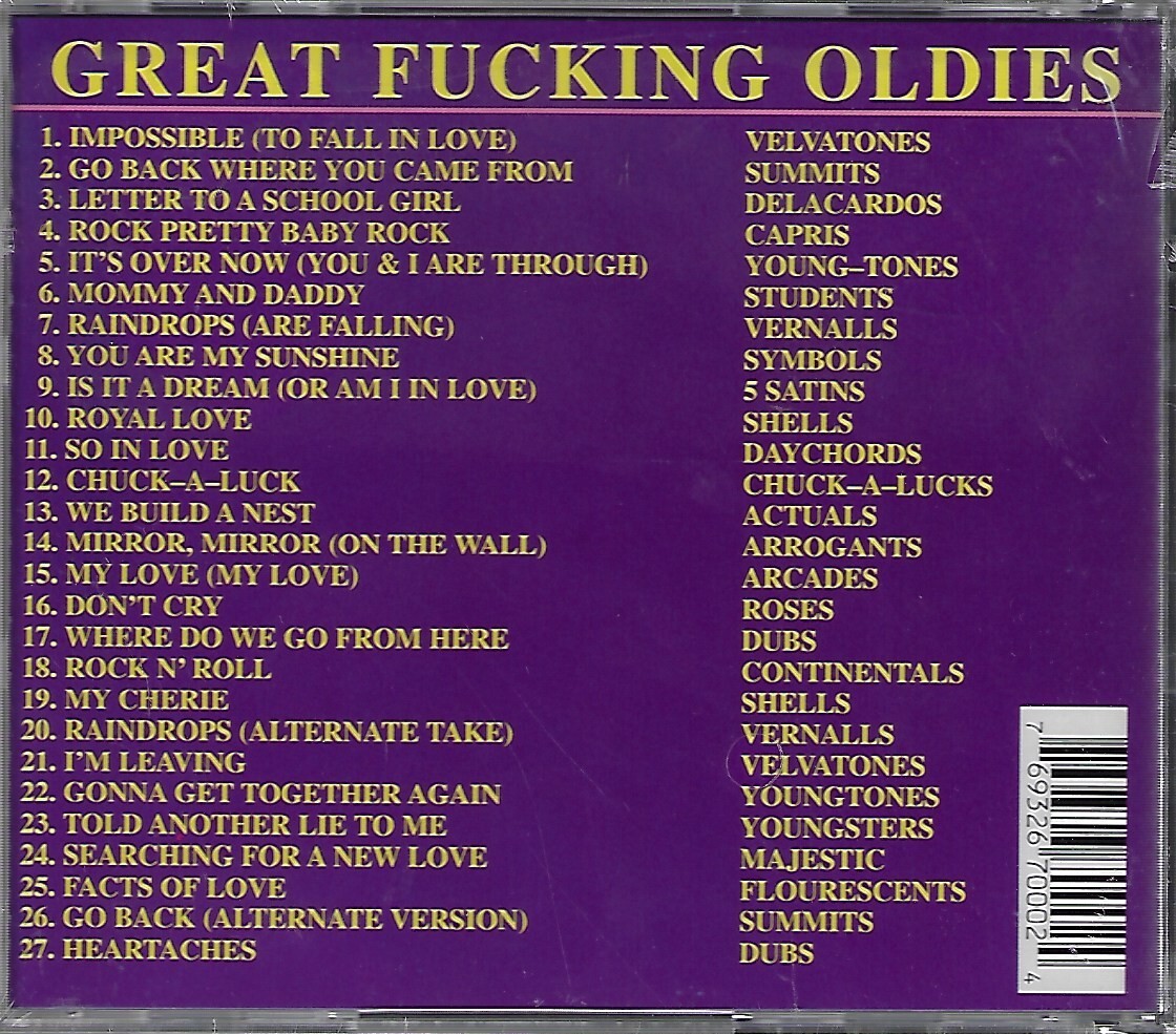 GREAT FUCKING OLDIES NEW CD STILL SEALED | eBay