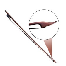 4/4 Violin Bow Black Bow Hair Baroque Bow for Violin Ebony Brazilwood Balanced