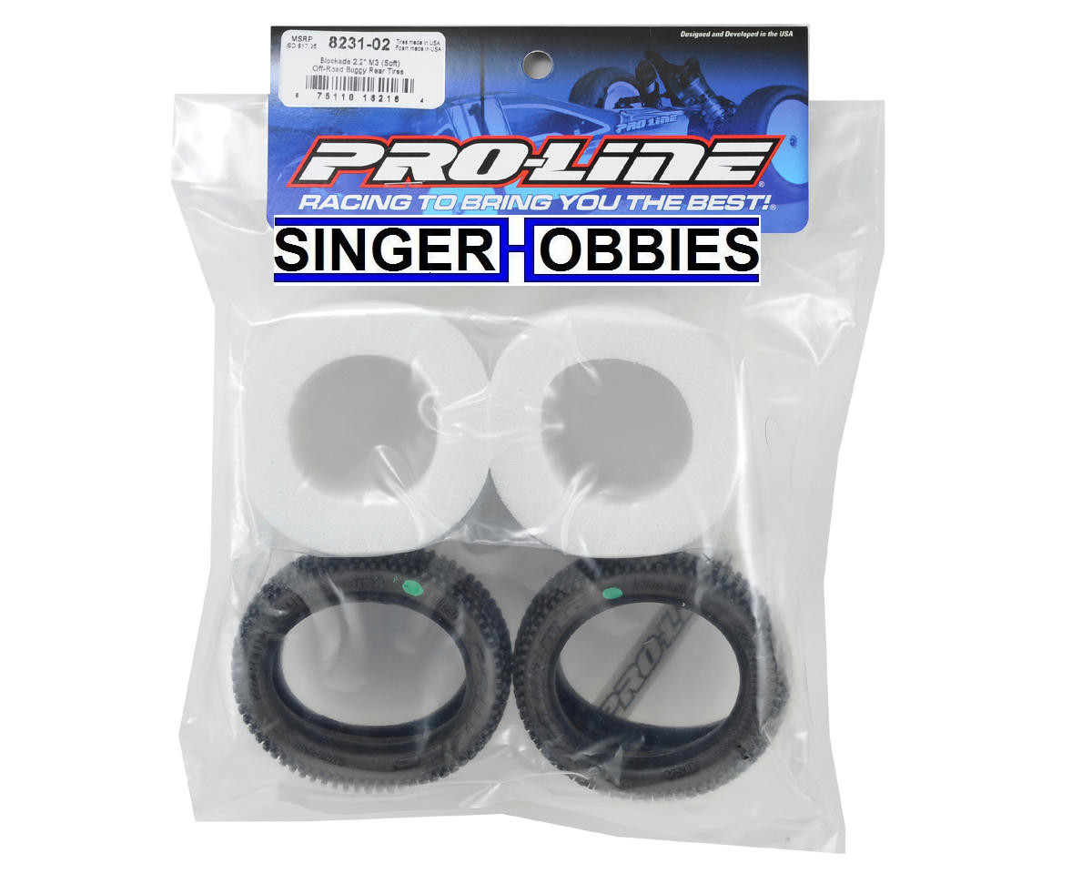 Pro Line 8231-02 Blockade 2.2" Rear Buggy Tires (2) (M3) HH