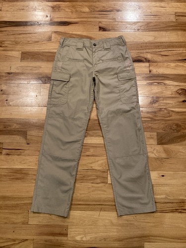 PROPPER Tan Beige Women Tag Sz 10 Fits 34 x 33 Work Cargo Ripstop Tactical Pants