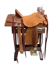 16" Wade Western Pleasure Saddle by Buckaroo Leather, Good Condition