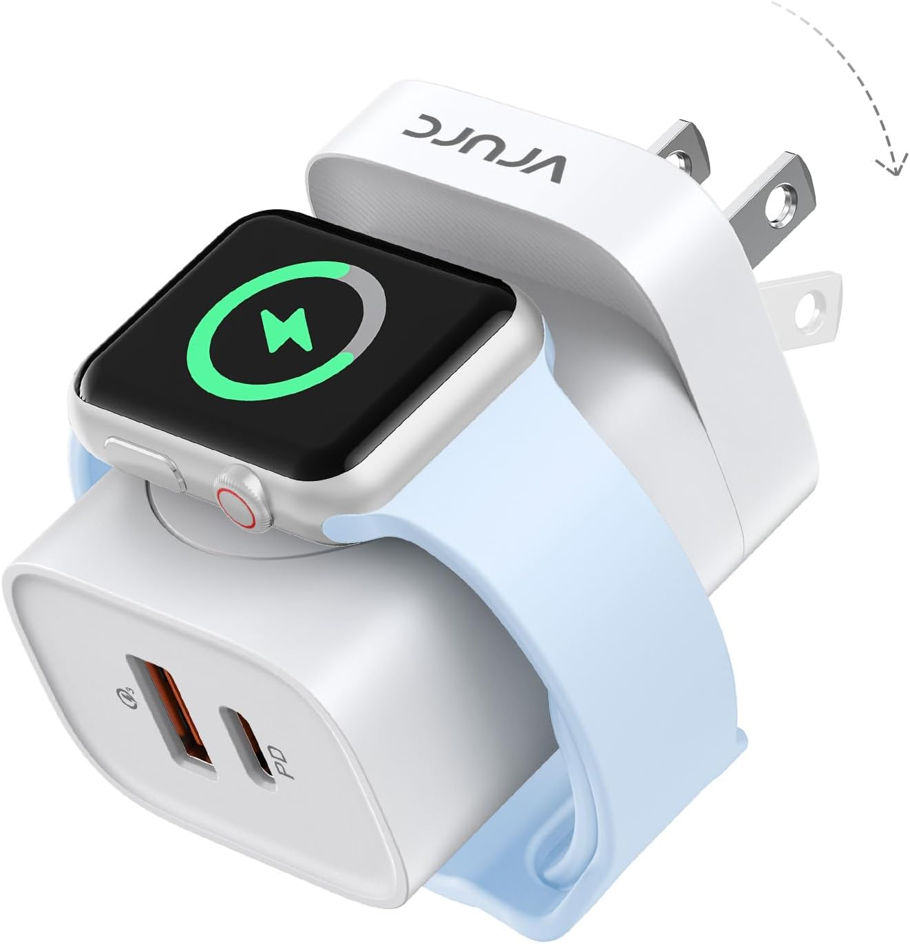 for Apple Watch Charger, PD 20W Fast Charging Block with Foldable Plug, USB C...